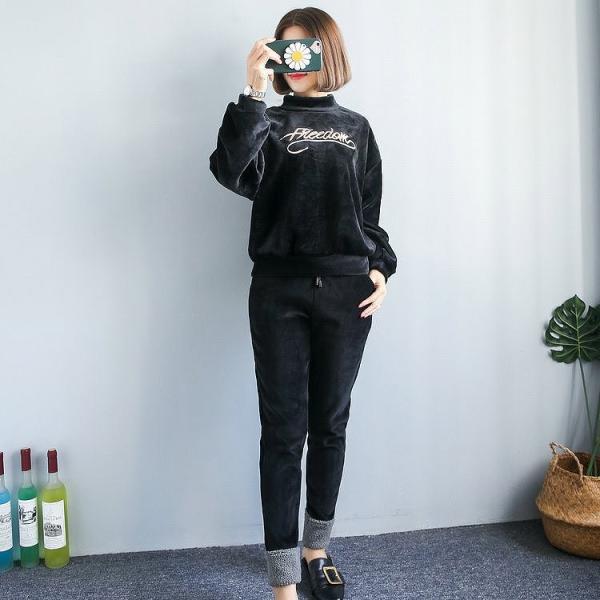 レディース　ウール　パンツ　裏起毛　ハイウエスト　ボトムス　カジュアル　キュート　可愛い　フェミニン　きれいめ　おしゃれ　お出かけ　デイリー　普段着　グレー　ブラウン　M　L　XL　送料無料