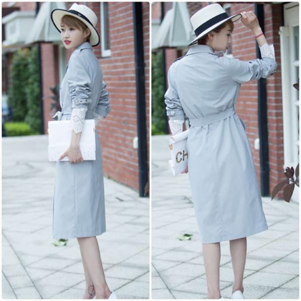 レディース　トレンチコート　ジャケット　アウター　コート　カジュアル　長袖　キュート　大人　可愛い　フェミニン　きれいめ　エレガント　おしゃれ　お出かけ　お呼ばれ　デイリー　オフィス　普段着　ブルー　ピンク　M　L　サイズ　送料無料