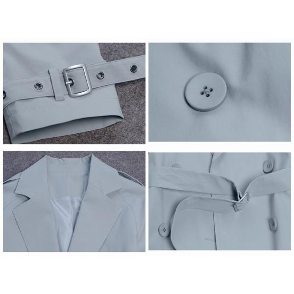 レディース　トレンチコート　ジャケット　アウター　コート　カジュアル　長袖　キュート　大人　可愛い　フェミニン　きれいめ　エレガント　おしゃれ　お出かけ　お呼ばれ　デイリー　オフィス　普段着　ブルー　ピンク　M　L　サイズ　送料無料