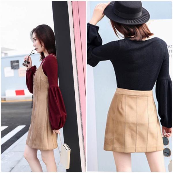 レディース　ボリュームスリーブ　パフスリーブ　カットソー　ニット　セーター　長袖　トップス　カジュアル　キュート　大人　可愛い　フェミニン　おしゃれ　お出かけ　オフィス　デイリー　普段着　ワインレッド　ブラック　M　L　XL　サイズ　送料無料