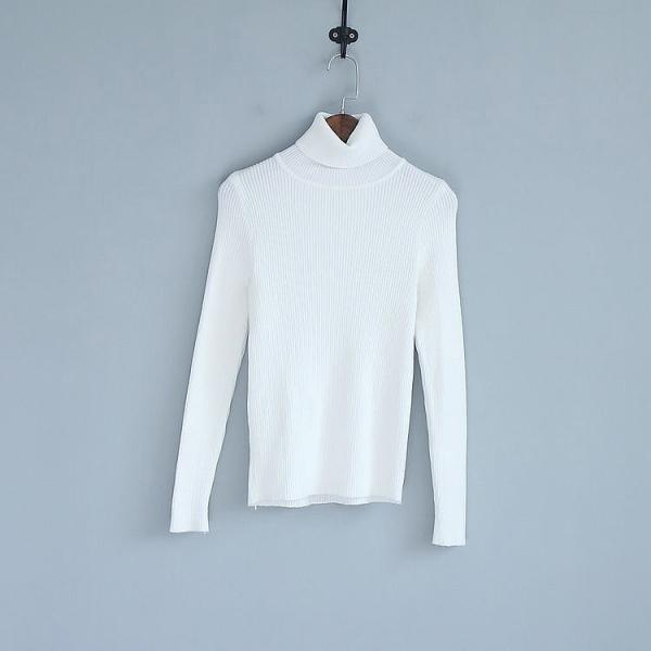 レディース　リブニット　カットソー　タートルネック　セーター　長袖　トップス　カジュアル　キュート　大人　可愛い　フェミニン　おしゃれ　お出かけ　オフィス　デイリー　普段着　ベージュ　ブルー　ホワイト　レッド　ブラック　フリーサイズ　ワンサイズ　送料無料