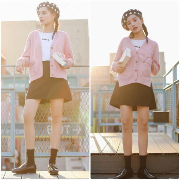 レディース　カーディガン　Vネック　羽織　ニット　ジャケット　コート　トップス　アウター　カジュアル　長袖　大人　可愛い　フェミニン　きれいめ　エレガント　おしゃれ　お出かけ　デイリー　オフィス　普段着　ピンク　S　M　L　サイズ　送料無料