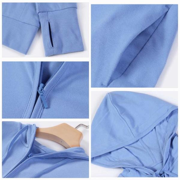 レディース　パーカー　フード付き　スウェット　長袖　ジップアップ　トレーナー　トップス　カジュアル　キュート　大人　可愛い　フェミニン　おしゃれ　デイリー　普段着　ホワイト　ブラック　ブルー　S　M　L　XL　サイズ　送料無料