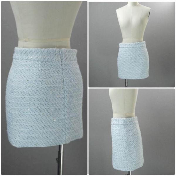 レディース　スーツ　スカート　ハイウエスト　上下セット　セットアップ　スリム　タイト　ジャケット　長袖　ボトムス　オフィス　ビジネス　きれいめ　おしゃれ　お呼ばれ　フォーマル　ブルー　XS　S　M　L　XL　サイズ　送料無料