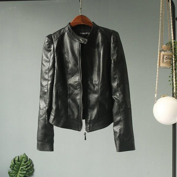 レディース　レザー　ライダースジャケット　シングル　アウター　カジュアル　長袖　キュート　大人　可愛い　フェミニン　きれいめ　エレガント　おしゃれ　お出かけ　お呼ばれ　デイリー　普段着　ブラック　M　L　XL　送料無料