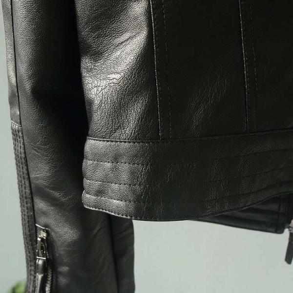 レディース　レザー　ライダースジャケット　シングル　アウター　カジュアル　長袖　キュート　大人　可愛い　フェミニン　きれいめ　エレガント　おしゃれ　お出かけ　お呼ばれ　デイリー　普段着　ブラック　M　L　XL　送料無料