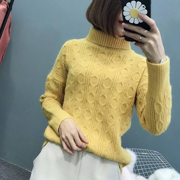 レディース　ケーブルニット　セーター　ハイネック　長袖　トップス　カジュアル　キュート　大人　可愛い　フェミニン　おしゃれ　お出かけ　オフィス　デイリー　普段着　レッド　ベージュ　グリーン　イエロー　ブルー　ホワイト　フリーサイズ　ワンサイズ　送料無料