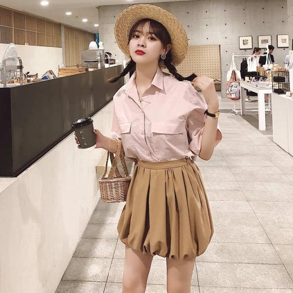 レディース ショートパンツ バルーンパンツ かぼちゃパンツ ハイ