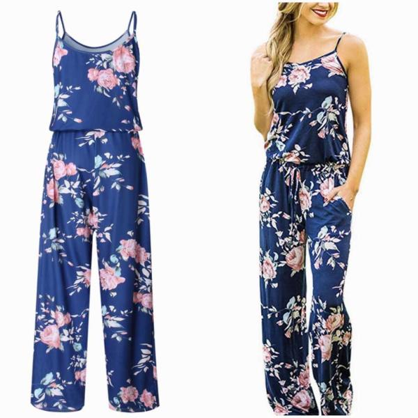 レディース　サロペット　オールインワン　花柄　ボタニカル柄　パンツ　ボーダー　ボトムス　カジュアル　キュート　可愛い　フェミニン　おしゃれ　お出かけ　デイリー　普段着　セクシー　春　夏　海　レッド　ブラック　ネイビー　ホワイト　グレー　送料無料