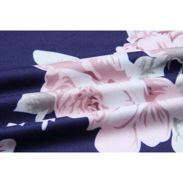 レディース　ノースリーブ　ワンピース　サマードレス　オープンショルダー　ラウンドネック　膝上丈　花柄　プリント　総柄　カジュアル　大人可愛い　キュート　おしゃれ　お出かけ　デート　デイリー　ブラック　ネイビー　ホワイト　S　M　L　XL　2XL　3XL　送料無料