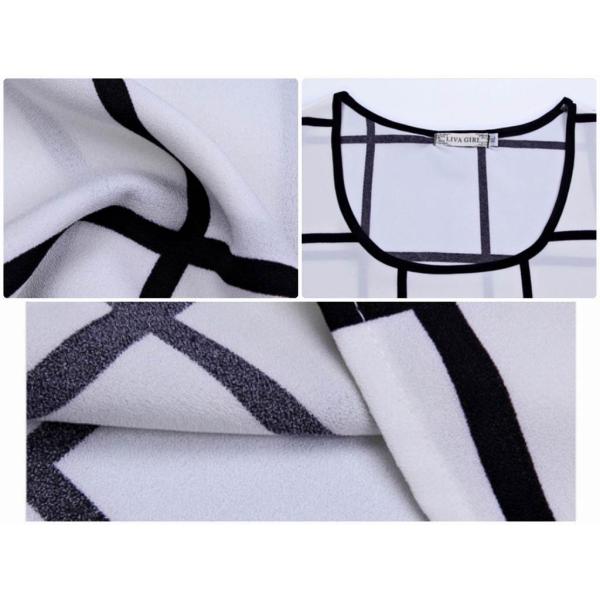 レディース　大きいサイズ　タンクトップ　ノースリーブ　ブラウス　チェック　シンプル　トップス　カジュアル　キュート　大人　可愛い　フェミニン　おしゃれ　お出かけ　デイリー　オフィス　普段着　ブラック×ホワイト　S　M　L　XL　2XL　3XL　送料無料