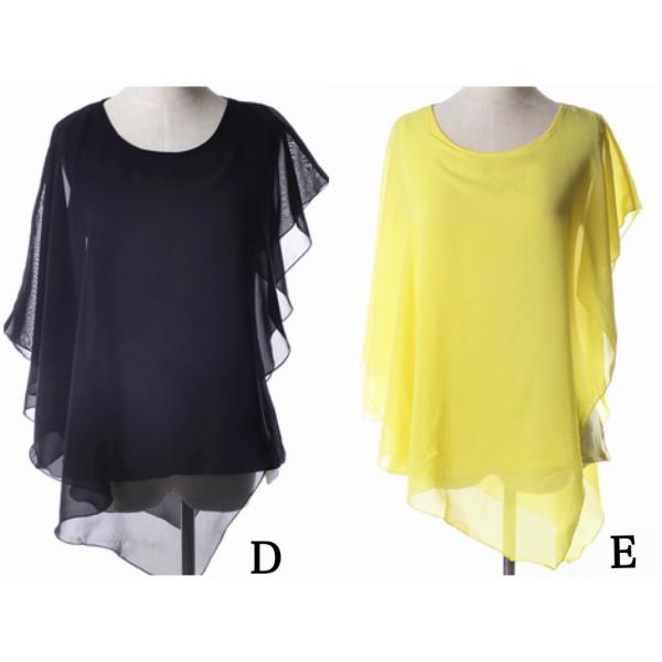 レディース　ノースリーブ　ブラウス　シフォン　タンクトップ　夏　春　トップス　カジュアル　キュート　大人　可愛い　フェミニン　おしゃれ　お出かけ　普段着　デイリー　ホワイト　ブラック　ネイビー　イエロー　ベージュ　S　M　L　XL　サイズ　送料無料