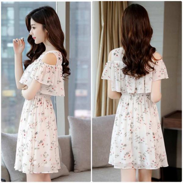 レディース ワンピース ショルダーカット 肩出し 肩見せ オフショルダー ミニ丈 春 夏 スカート カジュアル キュート 可愛い フェミニン きれいめ 上品 エレガント おしゃれ お出かけ デイリー 普段着 ホワイト S M L XL サイズ 送料無料
