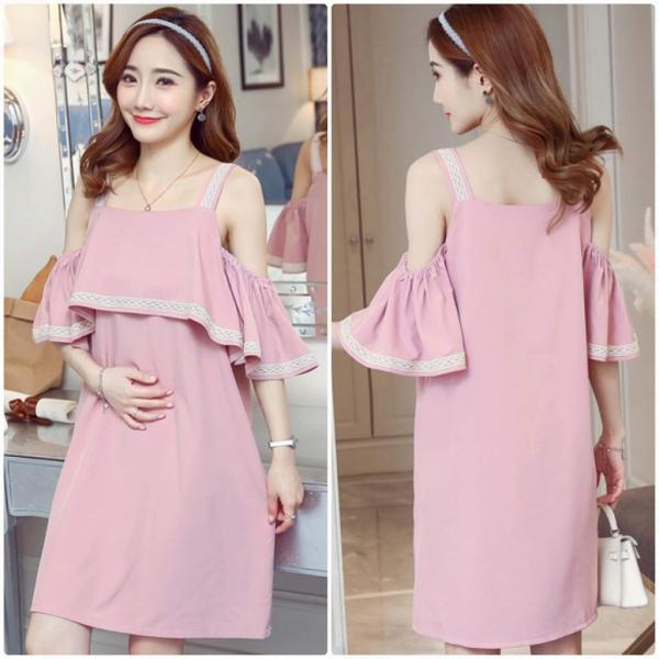 レディース 大きいサイズ ワンピース フレアスリーブ 肩出し 肩見せ オフショルダー ストラップ 春 夏 スカート カジュアル キュート 可愛い フェミニン きれいめ 上品 エレガント おしゃれ お出かけ デイリー 普段着 ピンク レッド 2XL 送料無料
