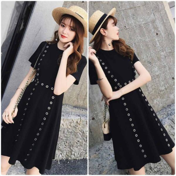 レディース 大きいサイズ ワンピース 半袖 春 夏 ミニ丈 スカート カジュアル キュート 可愛い フェミニン きれいめ 上品 エレガント おしゃれ お出かけ デイリー 普段着 ブラック L XL 2XL 3XL 4XL 送料無料