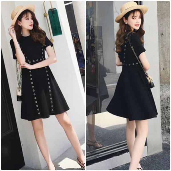 レディース 大きいサイズ ワンピース 半袖 春 夏 ミニ丈 スカート カジュアル キュート 可愛い フェミニン きれいめ 上品 エレガント おしゃれ お出かけ デイリー 普段着 ブラック L XL 2XL 3XL 4XL 送料無料