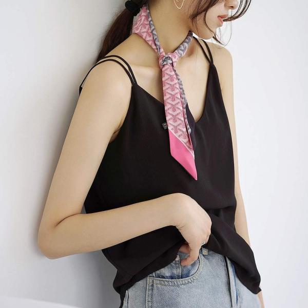 レディース シフォン キャミソール ノースリーブ クロスストラップ 夏 春 トップス カジュアル キュート 大人 可愛い フェミニン おしゃれ お出かけ 普段着 デイリー ホワイト ブラック カーキ ベージュ フリーサイズ ワンサイズ 送料無料