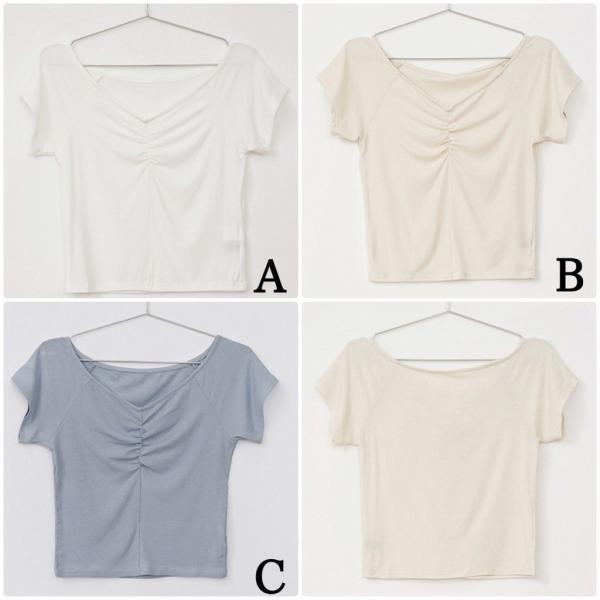 レディース 半袖Tシャツ Vネック シンプル 無地 カットソー ショートスリーブ 夏 春 トップス カジュアル キュート 大人 可愛い フェミニン おしゃれ お出かけ 普段着 デイリー ホワイト ベージュ ブルー フリーサイズ ワンサイズ 送料無料