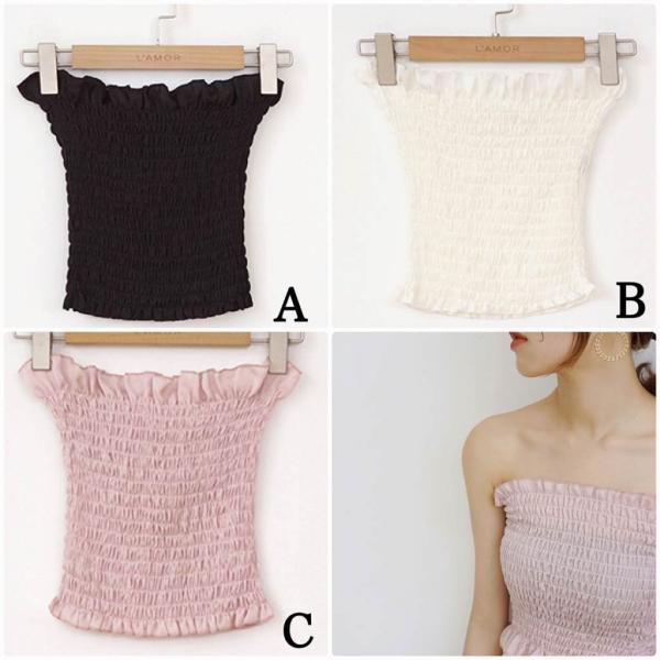 レディース チューブトップ スリム 無地 ジンプル 夏 春 トップス カジュアル キュート 大人 可愛い フェミニン おしゃれ お出かけ 普段着 デイリー セクシー ホワイト ブラック ピンク フリーサイズ ワンサイズ 送料無料