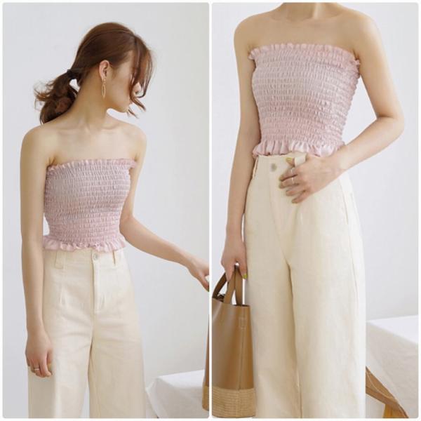 レディース チューブトップ スリム 無地 ジンプル 夏 春 トップス カジュアル キュート 大人 可愛い フェミニン おしゃれ お出かけ 普段着 デイリー セクシー ホワイト ブラック ピンク フリーサイズ ワンサイズ 送料無料