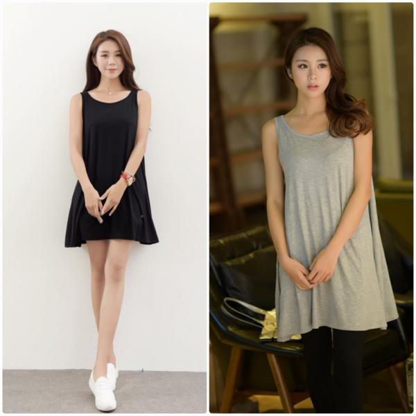 レディース タンクトップ ワンピース ミニ丈 無地 シンプル ノースリーブ 春 夏 スカート カジュアル キュート 可愛い フェミニン きれいめ エレガント おしゃれ お出かけ デイリー 普段着 ブラック グレー XL 2XL 3XL 大きいサイズ 送料無料