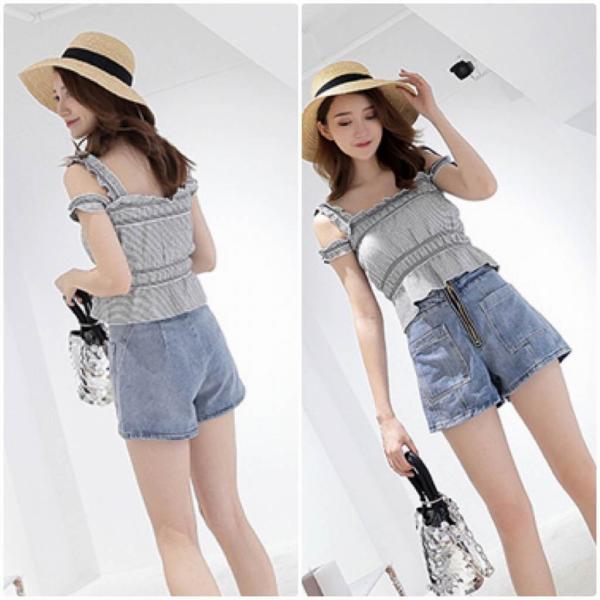 レディース 肩出し 肩見せ ブラウス チェック柄 シャツ キャミ タンクトップ ノースリーブ 春 夏 トップス カジュアル キュート 可愛い フェミニン きれいめ 上品 エレガント おしゃれ お出かけ ピンク ブラック フリーサイズ ワンサイズ 送料無料