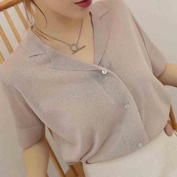 レディース カットソー Vネック リネン シンプル 半袖 シャツ 春 夏 トップス カジュアル キュート 大人 可愛い フェミニン おしゃれ お出かけ オフィス デイリー 普段着 ピンク ベージュ フリーサイズ ワンサイズ 送料無料