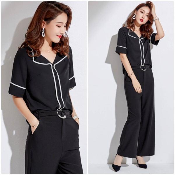 レディース シフォン ブラウス 半袖 シャツ 春 夏 トップス カジュアル キュート 可愛い フェミニン きれいめ 上品 エレガント おしゃれ お出かけ オフィス デート デイリー ホワイト ブラック S M L XL サイズ 送料無料