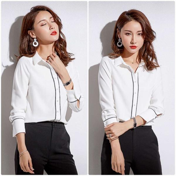 レディース ブラウス 半袖 長袖 シャツ 春 夏 トップス カジュアル キュート 可愛い フェミニン きれいめ 上品 エレガント おしゃれ お出かけ オフィス デート デイリー ホワイト ブルー S M L XL サイズ 送料無料