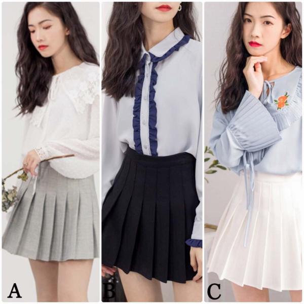 レディース スカート プリーツスカート ハイウエスト ミニ丈 無地 シンプル 春 夏 ボトムス カジュアル キュート 大人 可愛い フェミニン きれいめ おしゃれ お出かけ デイリー グレー ホワイト ブラック S M L サイズ 送料無料