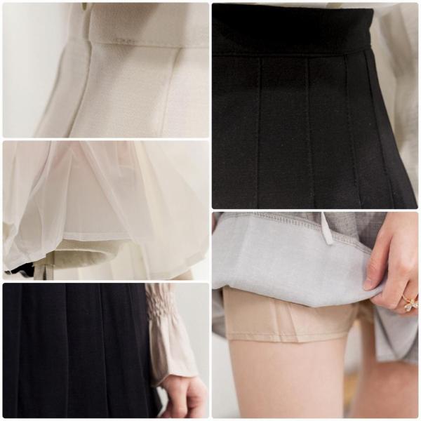 レディース スカート プリーツスカート ハイウエスト ミニ丈 無地 シンプル 春 夏 ボトムス カジュアル キュート 大人 可愛い フェミニン きれいめ おしゃれ お出かけ デイリー グレー ホワイト ブラック S M L サイズ 送料無料