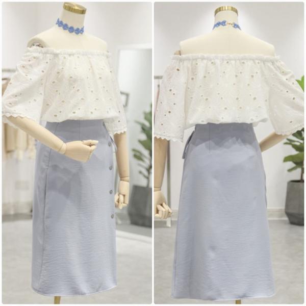 レディース シフォン スカート ハイウエスト ミディ丈 ひざ下丈 無地 シンプル 春 夏 ボトムス カジュアル キュート 大人 可愛い フェミニン きれいめ おしゃれ お出かけ デイリー 二次会 お呼ばれ ベージュ ブルー S M L サイズ 送料無料