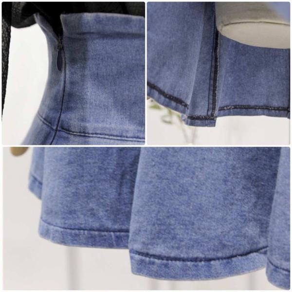 レディース スカート ハイウエスト ミニ丈 無地 シンプル レースアップ 春 夏 ボトムス カジュアル キュート 大人 可愛い フェミニン きれいめ おしゃれ お出かけ デイリー 二次会 お呼ばれ ブルー S M L サイズ 送料無料