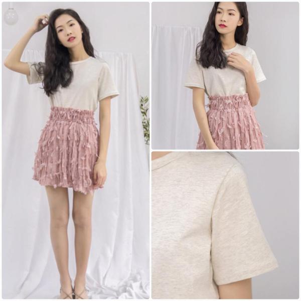 レディース 半袖Tシャツ シンプル クルーネック 無地 カットソー 夏 春 トップス カジュアル キュート 大人 可愛い フェミニン おしゃれ お出かけ 普段着 デイリー ピンク ホワイト ブラック ブルー イエロー フリーサイズ ワンサイズ 送料無料