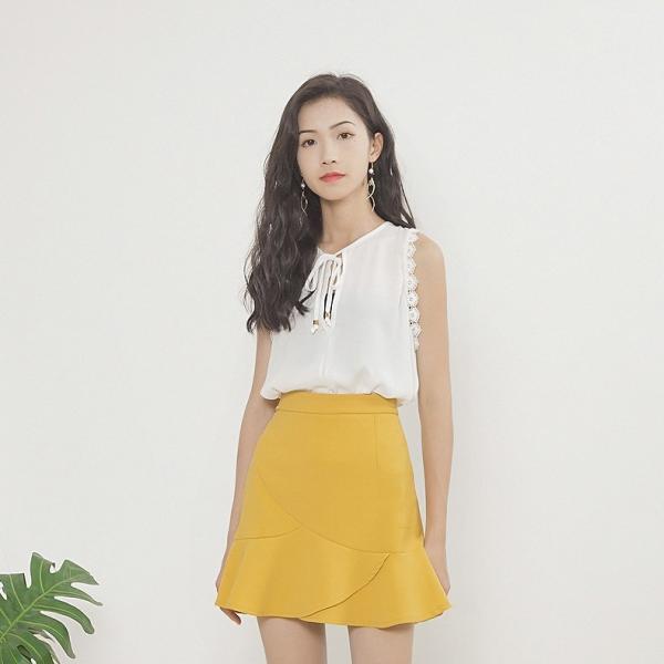 レディース レース ブラウス ノースリーブ シャツ スカラップ 春 夏 トップス カジュアル キュート 可愛い フェミニン きれいめ 上品 エレガント おしゃれ お出かけ オフィス デート デイリー ホワイト ブラック フリーサイズ ワンサイズ 送料無料