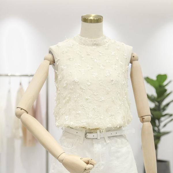 レディース トップス ノースリーブ シフォン カットソー 無地 クルーネック 夏 カジュアル 大人可愛い フェミニン オフィス お出かけ デート デイリー ベージュ ホワイト フリーサイズ 送料無料