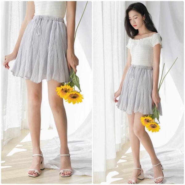 レディース スカート ハイウエスト ミニ丈 春 夏 ボトムス カジュアル キュート 大人 可愛い フェミニン きれいめ おしゃれ お出かけ デイリー 二次会 お呼ばれ ホワイト グレー フリーサイズ ワンサイズ 送料無料