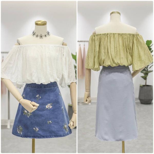 レディース 肩出し 肩見せ オフショルダー ブラウス 半袖 シャツ 春 夏 トップス カジュアル キュート 可愛い フェミニン きれいめ 上品 エレガント おしゃれ お出かけ オフィス デート デイリー ホワイト イエロー フリーサイズ 送料無料