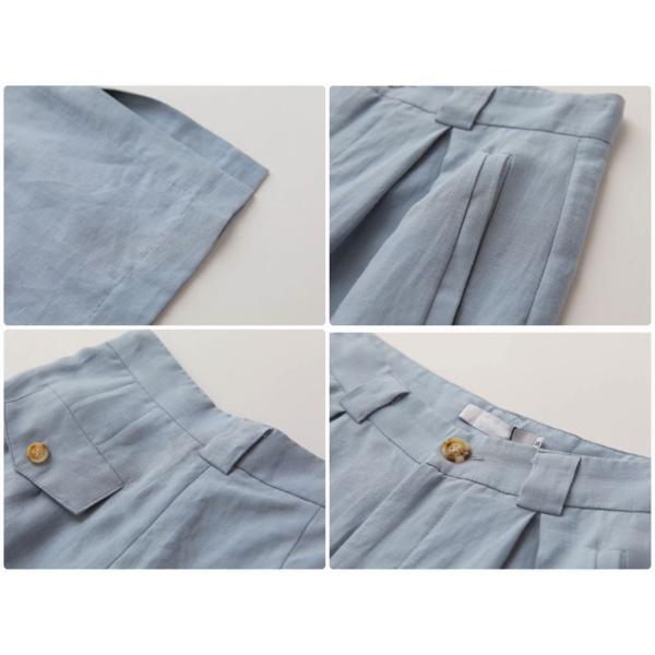 レディース ワイドレッグパンツ ハイウエスト スリット 無地 シンプル ボトムス カジュアル キュート 可愛い フェミニン きれいめ エレガント おしゃれ お出かけ オフィス デイリー 普段着 ホワイト グリーン ブラック ブルー S M L 送料無料