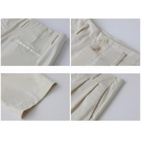 レディース アンクルパンツ 半端丈 クロップド ストレート ボトムス カジュアル キュート 可愛い フェミニン きれいめ おしゃれ お出かけ デイリー オフィス 普段着 ホワイト グリーン ベージュ ブラック S M L サイズ 送料無料