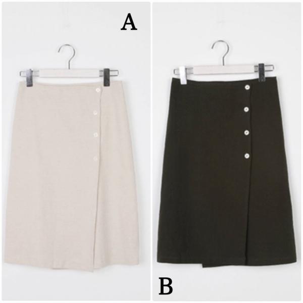レディース スカート ハイウエスト スリット ミディ丈 ひざ下丈 無地 シンプル ボトムス カジュアル キュート 大人 可愛い フェミニン きれいめ おしゃれ お出かけ デイリー 二次会 お呼ばれ オリーブ ベージュ S M サイズ 送料無料