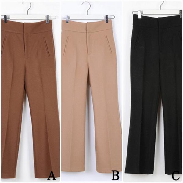 レディース センタープリーツ アンクルパンツ ハイウエスト 半端丈 クロップド シンプル ボトムス カジュアル キュート 可愛い フェミニン きれいめ エレガント おしゃれ お出かけ オフィス デイリー 普段着 ブラック ブラウン ベージュ 送料無料