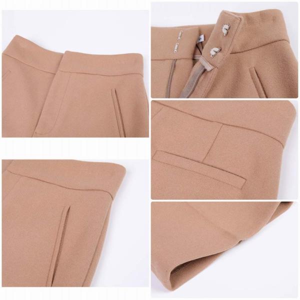 レディース センタープリーツ アンクルパンツ ハイウエスト 半端丈 クロップド シンプル ボトムス カジュアル キュート 可愛い フェミニン きれいめ エレガント おしゃれ お出かけ オフィス デイリー 普段着 ブラック ブラウン ベージュ 送料無料