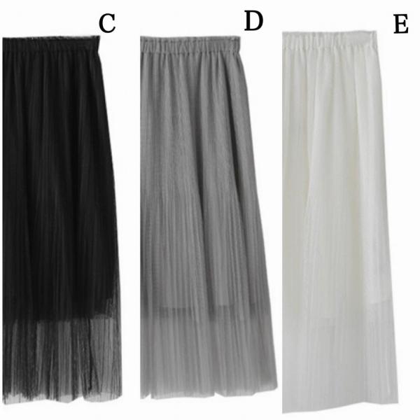 レディース スカート ハイウエスト 透け素材 透け感 ボトムス カジュアル キュート 大人 可愛い フェミニン きれいめ おしゃれ お出かけ デイリー 二次会 お呼ばれ ブラック ホワイト グレー ブラウン ベージュ フリーサイズ ワンサイズ 送料無料