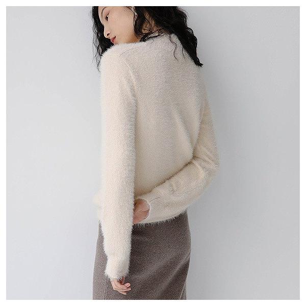 レディース トップス ニット セーター 長袖 ハイネック 無地 カジュアル 大人可愛い フェミニン オフィス お出かけ デート デイリー ベージュ オレンジ レッド フリー 送料無料