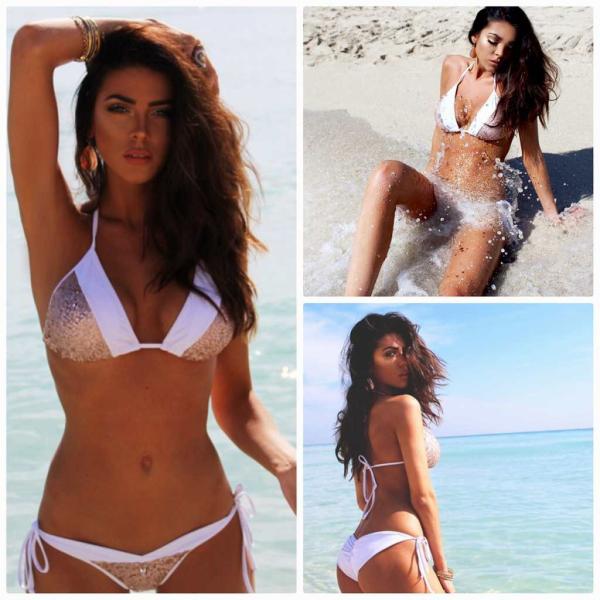 レディース　水着　ビキニ　ホルターネック　キャンディーカラー　海　プール　スイミング　ビーチ　リゾート　マリン　海水浴　夏休み　旅行　可愛い　キュート　セクシー　女性　ネイビー　グリーン　ホワイト　S　M　L　XL　サイズ　送料無料