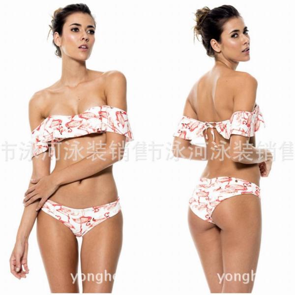 レディース　水着　オフショルビキニ　ビキニ　オフショルダー　海　プール　スイミング　ビーチ　リゾート　マリン　海水浴　夏休み　旅行　可愛い　キュート　セクシー　女性　ホワイト　S　M　L　XL　2XL　3XL　4XL　5XL　6XL　サイズ　送料無料