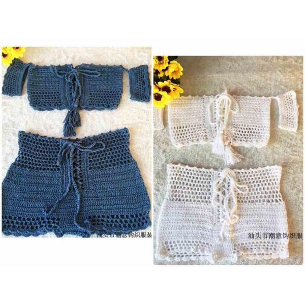 レディース　水着　ビキニ　レース　オフショルダー　無地　カジュアル　大人可愛い　キュート　セクシー　海　プール　スイミング　スクール　ビーチ　リゾート　マリン　海水浴　ホワイト　ブルー　S　M　L　送料無料