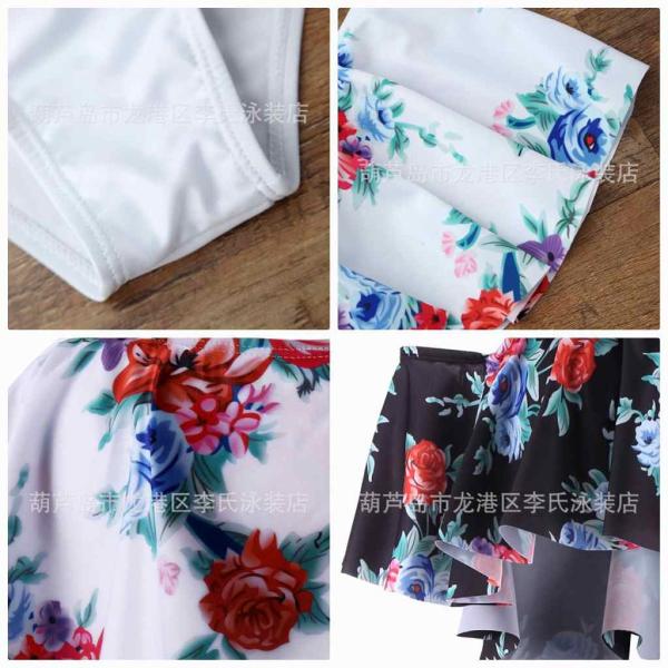 レディース　水着　バンドゥビキニ　花柄　無地　オフショルダー　カジュアル　大人可愛い　キュート　セクシー　海　プール　スイミング　スクール　ビーチ　リゾート　マリン　海水浴　ホワイト　ブラック　S　M　L　XL　送料無料