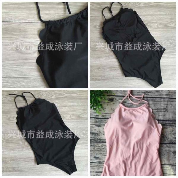 レディース　水着　ワンピース　無地　ホルター　シンプル　シック　カジュアル　大人可愛い　キュート　セクシー　海　プール　スイミング　スクール　ビーチ　リゾート　マリン　海水浴　ブラック　ピンク　ホワイト　S　M　L　XL　送料無料